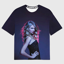 Женская футболка оверсайз Игривая Тейлор