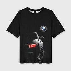 Женская футболка оверсайз BMW МИНИМЛ