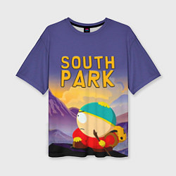 Футболка оверсайз женская Эпичный Картман в горах Южный Парк, цвет: 3D-принт
