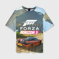 Футболка оверсайз женская Forza Horizon 5, игра, цвет: 3D-принт