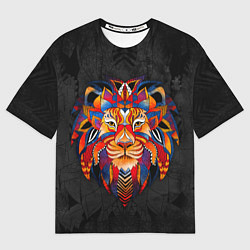 Футболка оверсайз женская CALM LION, цвет: 3D-принт