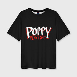Футболка оверсайз женская Poppy Playtime: Logo, цвет: 3D-принт
