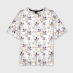 Женская футболка оверсайз Бультерьер Bull-Terrier