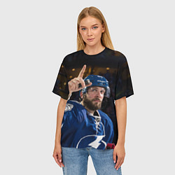 Футболка оверсайз женская Никита Кучеров, NHL, цвет: 3D-принт — фото 2