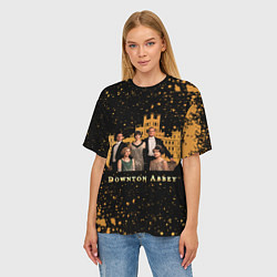Футболка оверсайз женская Аббатство Даунтон Downton Abbey, цвет: 3D-принт — фото 2