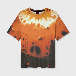Женская футболка оверсайз Коллекция Journey Оранжевый взрыв 126-3 2