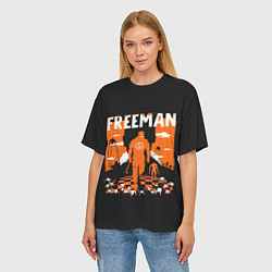 Футболка оверсайз женская Walkin Freeman, цвет: 3D-принт — фото 2