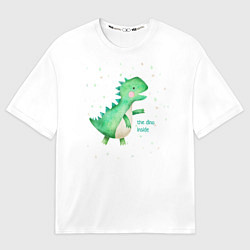 Женская футболка оверсайз Dino inside