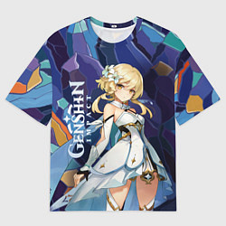 Футболка оверсайз женская Люмин путешественница из Genshin Impact, цвет: 3D-принт