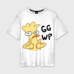 Женская футболка оверсайз Утка GG WP