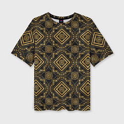 Женская футболка оверсайз Versace classic pattern