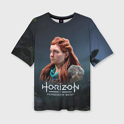 Футболка оверсайз женская Элой Aloy Horizon Forbidden West, цвет: 3D-принт