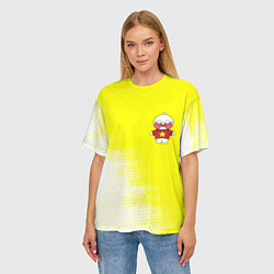 Футболка оверсайз женская LALAFANFAN - ЗВЕЗДОЧКА Абстракция, цвет: 3D-принт — фото 2