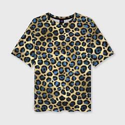 Женская футболка оверсайз Стиль леопарда шкура леопарда