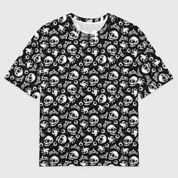 Футболка оверсайз женская Skull Eye Bones Hype, цвет: 3D-принт