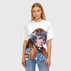 Футболка оверсайз женская Воительница Элой, цвет: 3D-принт — фото 2