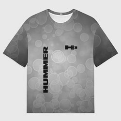 Женская футболка оверсайз Hummer abstraction