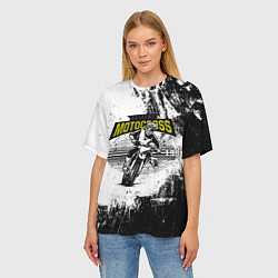 Футболка оверсайз женская Motocross Мотокросс, цвет: 3D-принт — фото 2