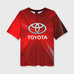 Футболка оверсайз женская Toyota тойота, цвет: 3D-принт