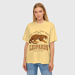 Футболка оверсайз женская ЛЕОПАРД - LEOPARDS, цвет: 3D-принт — фото 2