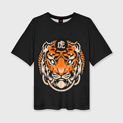 Футболка оверсайз женская Символ тигра, цвет: 3D-принт
