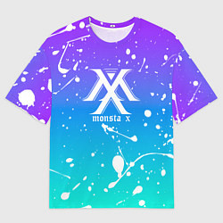 Футболка оверсайз женская Monsta x, цвет: 3D-принт