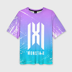 Футболка оверсайз женская Monsta x neon, цвет: 3D-принт