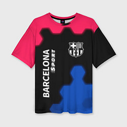 Футболка оверсайз женская BARCELONA Sport - Графика, цвет: 3D-принт