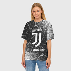 Футболка оверсайз женская ЮВЕНТУС Juventus - Арт, цвет: 3D-принт — фото 2