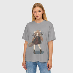 Футболка оверсайз женская Милашка Рафталия, цвет: 3D-принт — фото 2