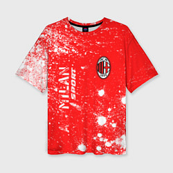 Футболка оверсайз женская AC MILAN AC Milan Sport Арт, цвет: 3D-принт