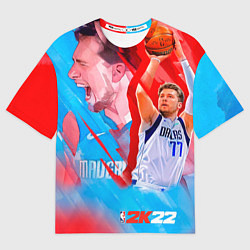 Футболка оверсайз женская NBA 2K22, цвет: 3D-принт