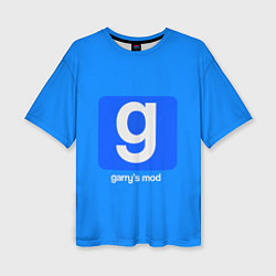 Женская футболка оверсайз Garrys Mod логотип