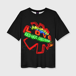 Женская футболка оверсайз Unlimited Love - Red Hot Chili Peppers