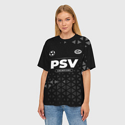 Футболка оверсайз женская PSV Champions Uniform, цвет: 3D-принт — фото 2