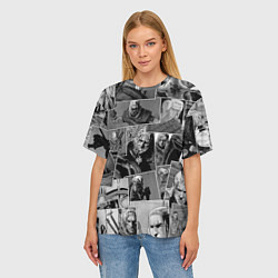 Футболка оверсайз женская Ведьмак комикс, цвет: 3D-принт — фото 2