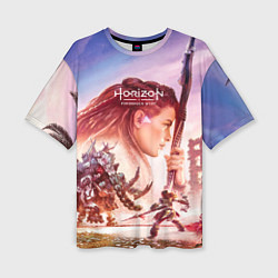 Женская футболка оверсайз Horizon Forbidden West