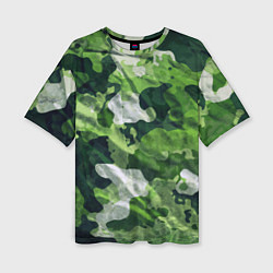 Женская футболка оверсайз Camouflage Pattern Камуфляж Паттерн