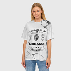 Футболка оверсайз женская Monaco Football Club Number 1 Legendary, цвет: 3D-принт — фото 2