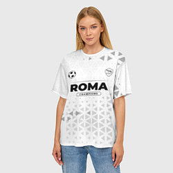 Футболка оверсайз женская Roma Champions Униформа, цвет: 3D-принт — фото 2