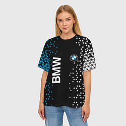 Футболка оверсайз женская BMW Абстракция, цвет: 3D-принт — фото 2