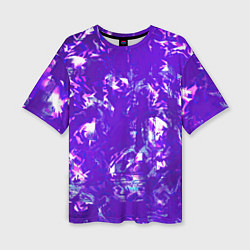 Женская футболка оверсайз Psychedelic abstract