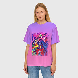 Футболка оверсайз женская POPPY PLAYTIME 2 - ПОППИ ПЛЕЙТАЙМ 2, цвет: 3D-принт — фото 2