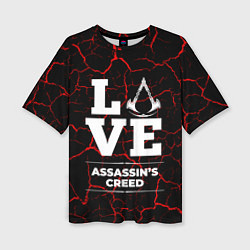 Женская футболка оверсайз Assassins Creed Love Классика