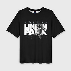 Футболка оверсайз женская Linkin Park логотип с фото, цвет: 3D-принт