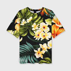 Женская футболка оверсайз Vanguard floral composition Summer