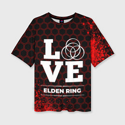 Женская футболка оверсайз Elden Ring Love Классика