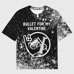 Женская футболка оверсайз Bullet For My Valentine - КОТ - Арт