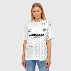 Футболка оверсайз женская Borussia Champions Униформа, цвет: 3D-принт — фото 2