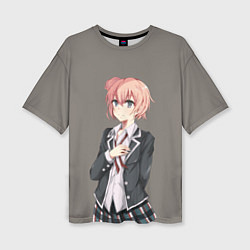 Футболка оверсайз женская Юи Юигахама OreGairu, цвет: 3D-принт